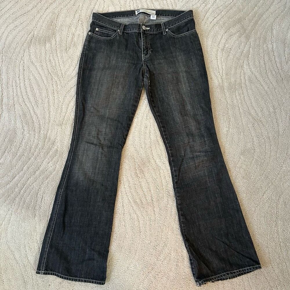 Gap Ultra Low Rise Gray Jeans 12 Long